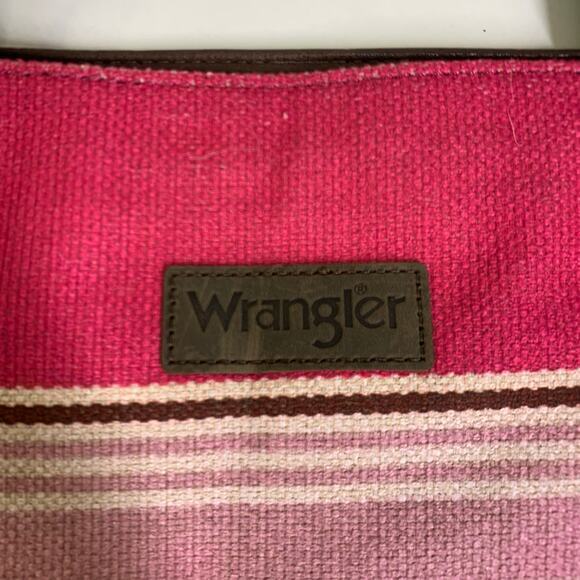 WRANGLER Tote‎ Striped Serape Southwestern Zip Closure Shoulder Bag Cowgirl NWOT - Picture 9 of 11
